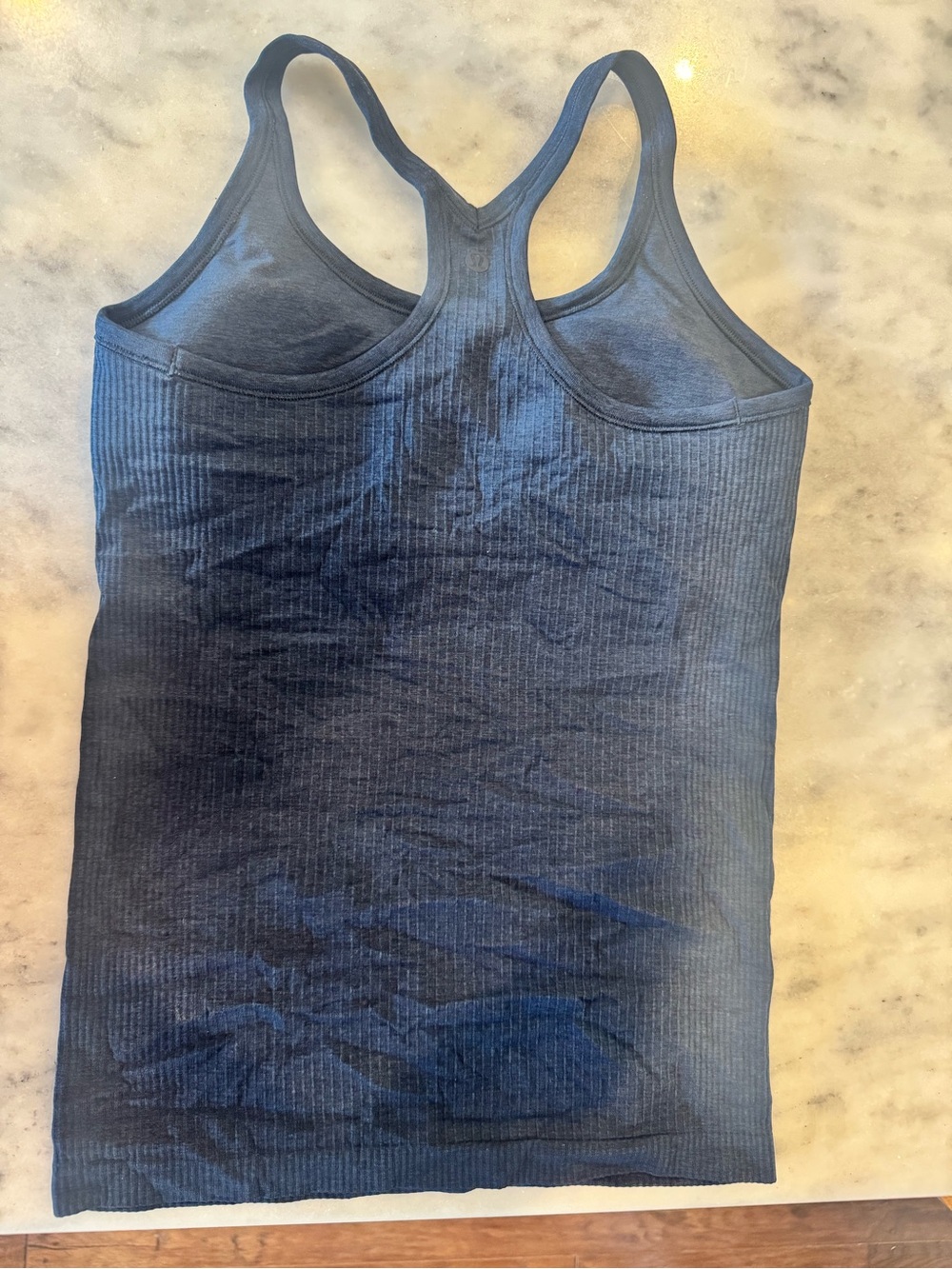 Lululemon Ribbed Racerback Tank Top - Navy - Picture 3 of 3